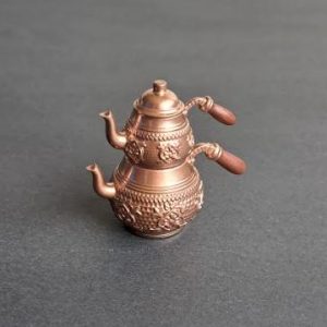 Bakır çaydanlık H=4cm