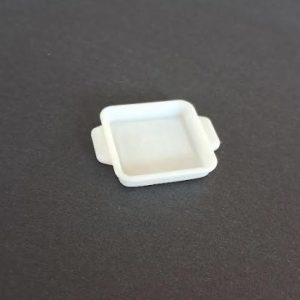 Kulplu kahvaltı tabağı kare 31x25mm